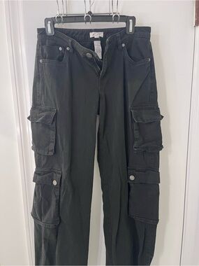 Garage Black Women's Cargo Flare Pants